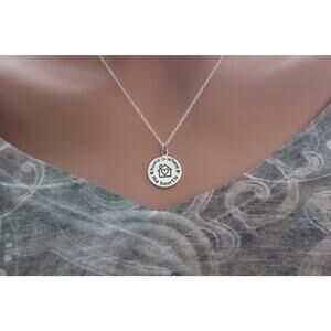 Sterling Silver Home is Where the Heart is Charm Necklace
